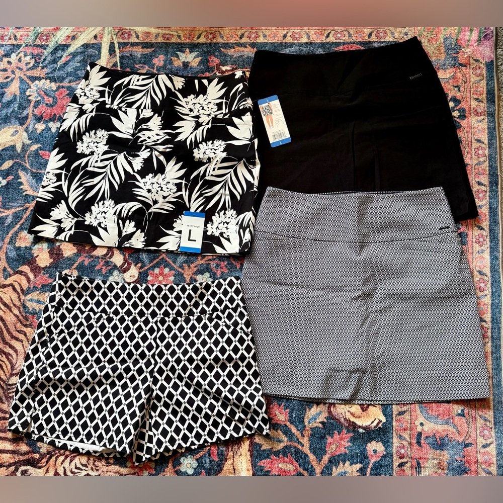 BUNDLE: S.C.&Co. Sport Skirt with Built-In Shorts and I.N.C Shorts
